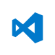 Logo del editor de código Visual Studio Code